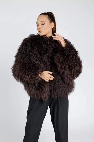 Coffee Curl Coat