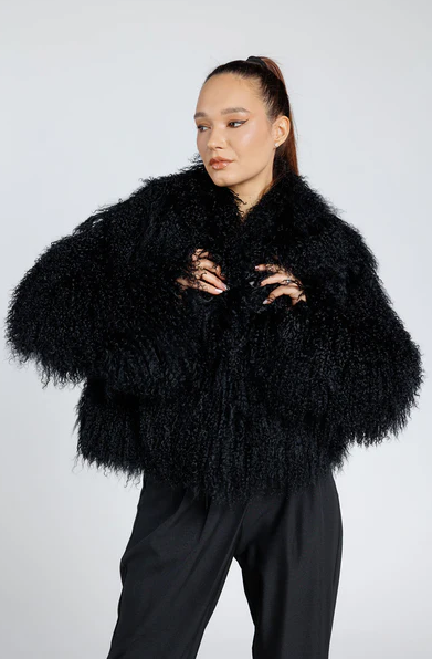 Onyx Curl Coat