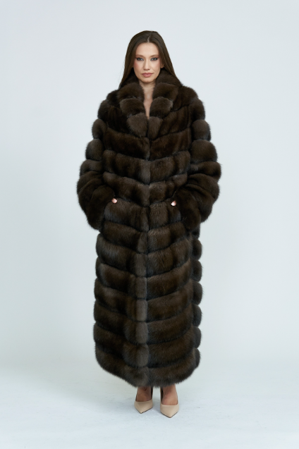 Chocolate Samur Coat